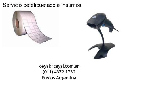 Servicio de etiquetado e insumos