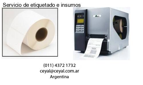 Servicio de etiquetado e insumos