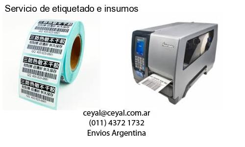 Servicio de etiquetado e insumos