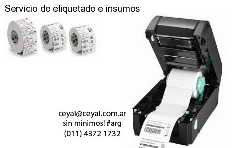 Servicio de etiquetado e insumos