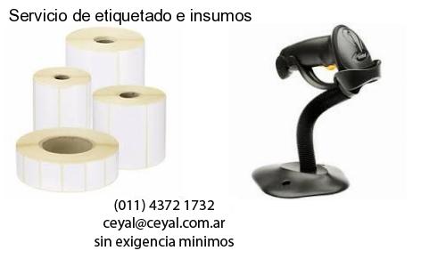 Servicio de etiquetado e insumos