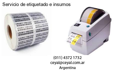 Servicio de etiquetado e insumos