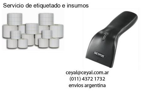 Servicio de etiquetado e insumos