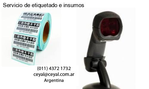 Servicio de etiquetado e insumos