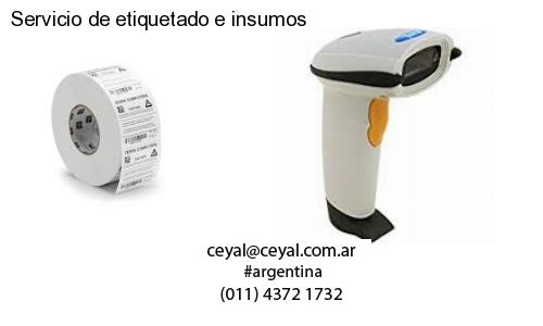 Servicio de etiquetado e insumos
