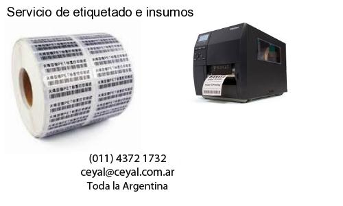 Servicio de etiquetado e insumos