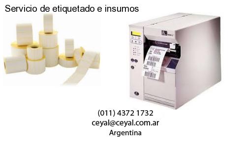 Servicio de etiquetado e insumos