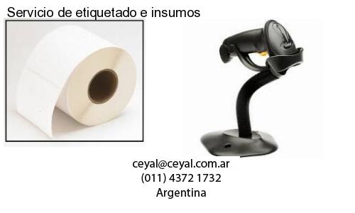 Servicio de etiquetado e insumos