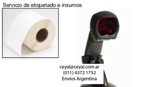 Servicio de etiquetado e insumos