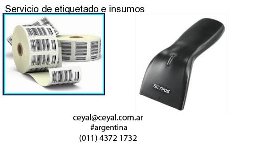 Servicio de etiquetado e insumos