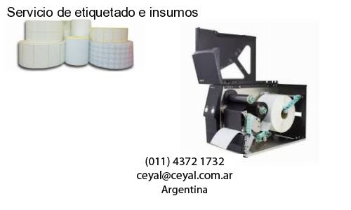 Servicio de etiquetado e insumos
