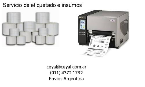 Servicio de etiquetado e insumos