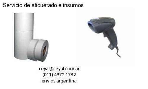 Servicio de etiquetado e insumos