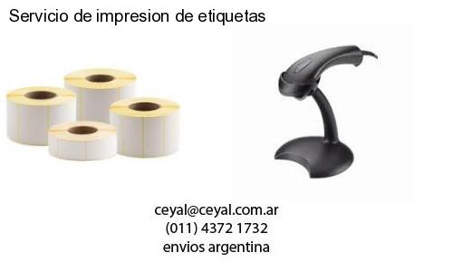 Servicio de impresion de etiquetas