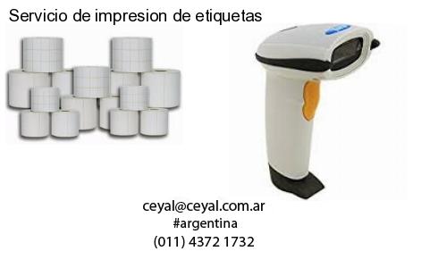Servicio de impresion de etiquetas