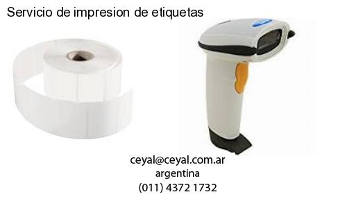 Servicio de impresion de etiquetas