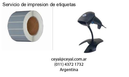 Servicio de impresion de etiquetas