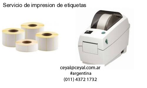 Servicio de impresion de etiquetas