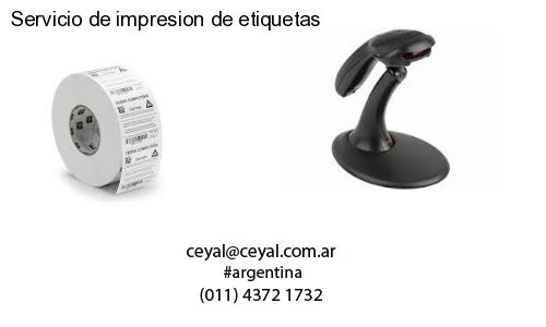 Servicio de impresion de etiquetas