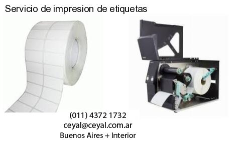 Servicio de impresion de etiquetas