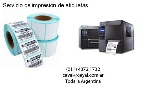 Servicio de impresion de etiquetas