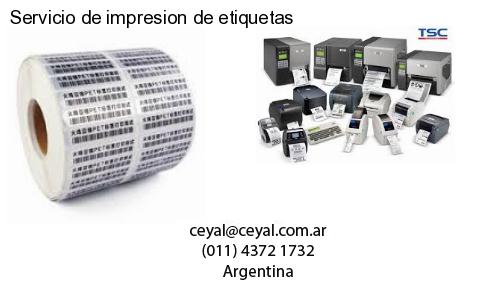 Servicio de impresion de etiquetas