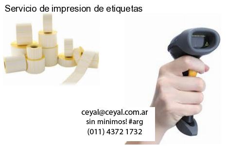Servicio de impresion de etiquetas