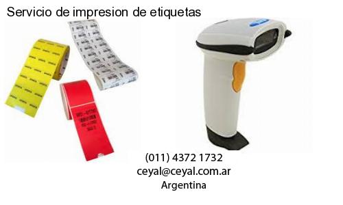 Servicio de impresion de etiquetas
