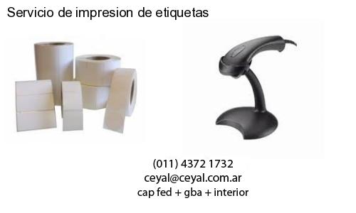 Servicio de impresion de etiquetas