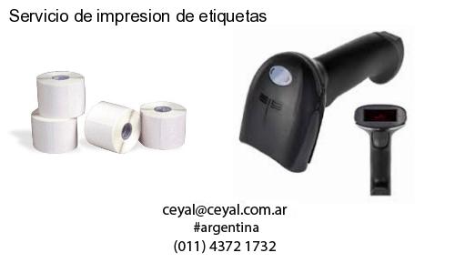 Servicio de impresion de etiquetas