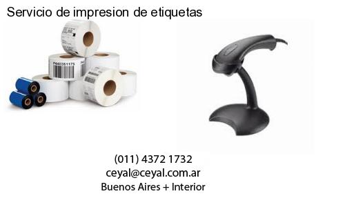 Servicio de impresion de etiquetas