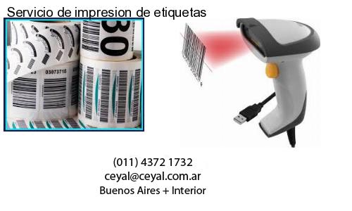 Servicio de impresion de etiquetas