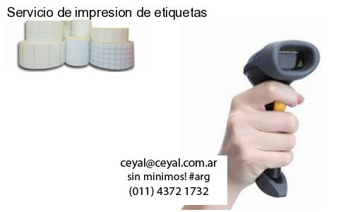 Servicio de impresion de etiquetas