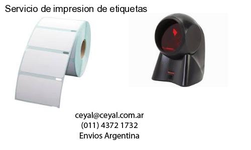 Servicio de impresion de etiquetas