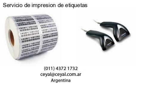 Servicio de impresion de etiquetas