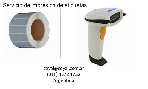 Servicio de impresion de etiquetas