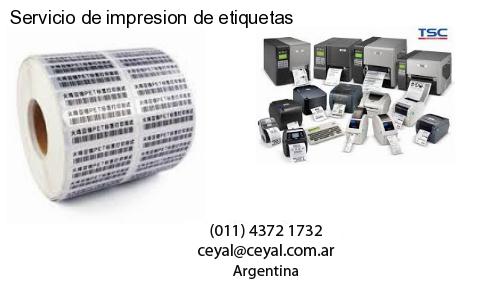 Servicio de impresion de etiquetas