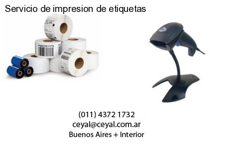 Servicio de impresion de etiquetas