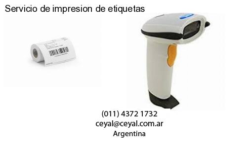 Servicio de impresion de etiquetas