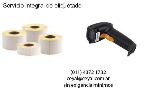Servicio integral de etiquetado
