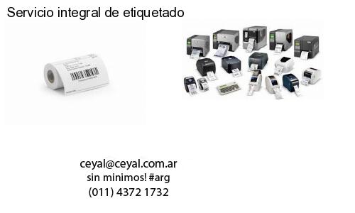 Servicio integral de etiquetado