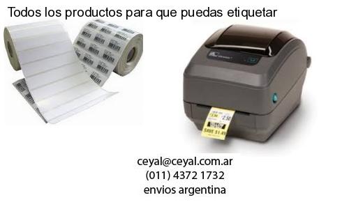 Todos los productos para que puedas etiquetar