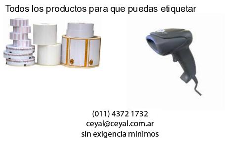 Todos los productos para que puedas etiquetar