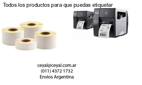Todos los productos para que puedas etiquetar