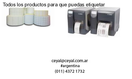 Todos los productos para que puedas etiquetar