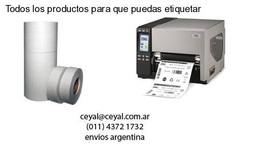 Todos los productos para que puedas etiquetar