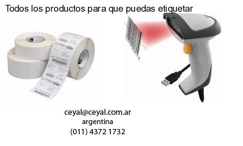 Todos los productos para que puedas etiquetar
