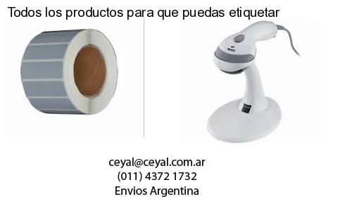 Todos los productos para que puedas etiquetar