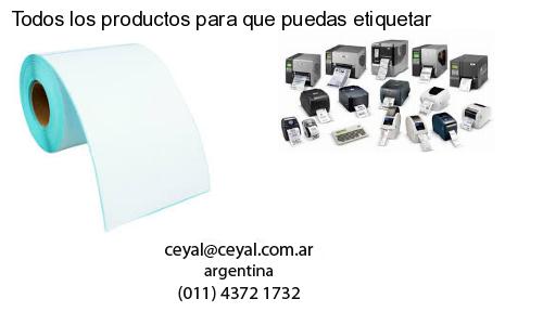 Todos los productos para que puedas etiquetar