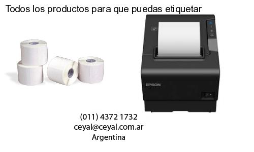 Todos los productos para que puedas etiquetar